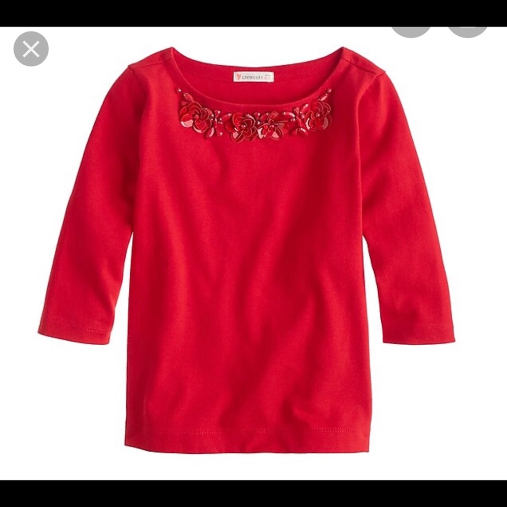 crewcuts red long sleeve shirt